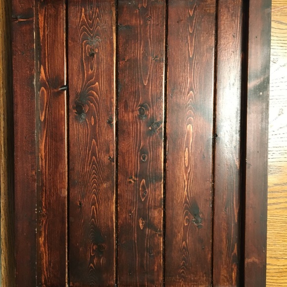 -SOLD- Large Rustic Wooden Serving Tray - Picture 9 of 12